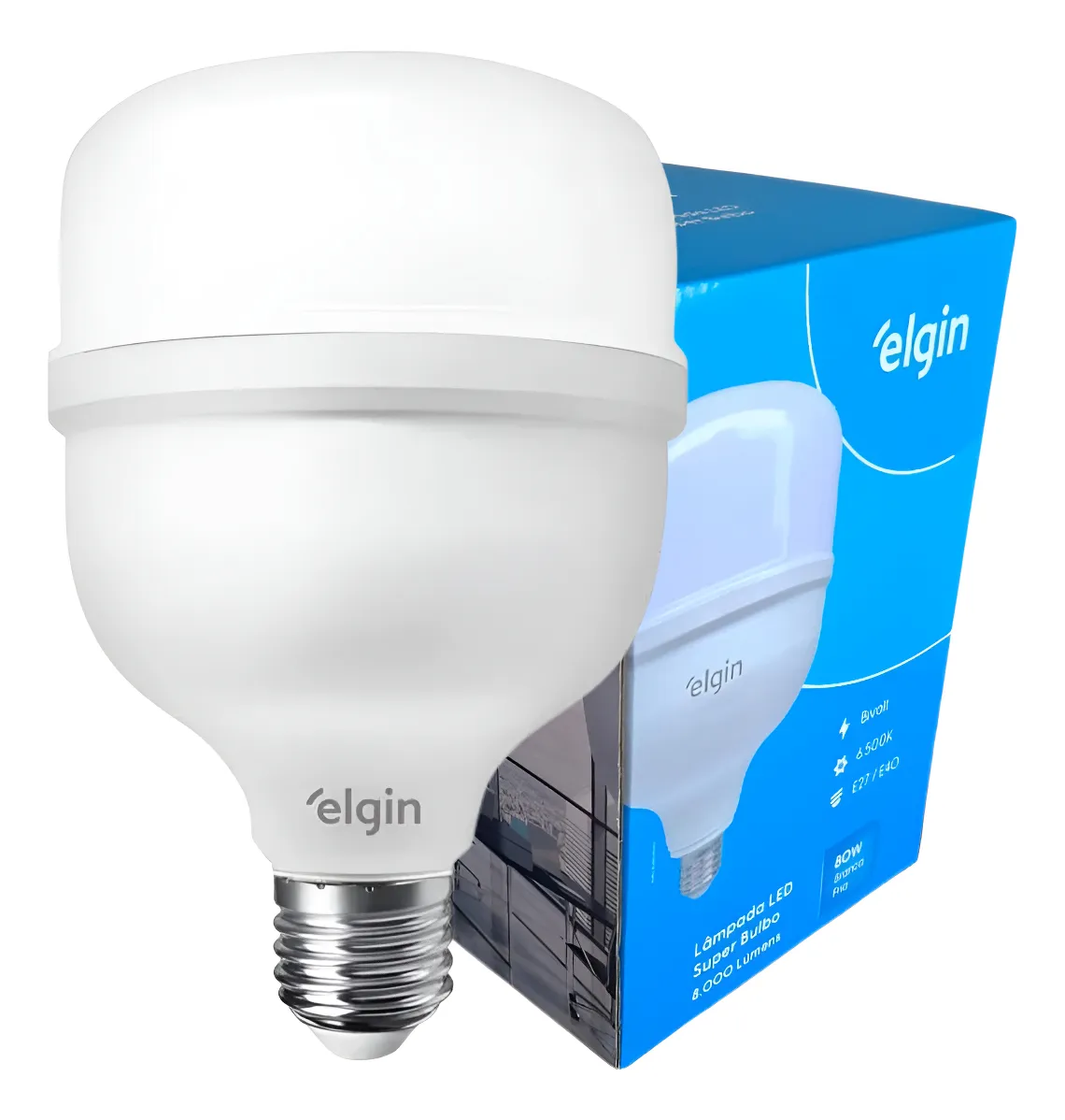 Lâmpada Bulbo Led Elgin 80w 6500k Bivolt E27/e40