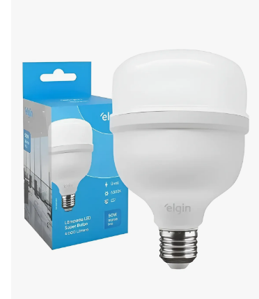 Lâmpada Bulbo Led Elgin 50w 6500k Bivolt E27/e40