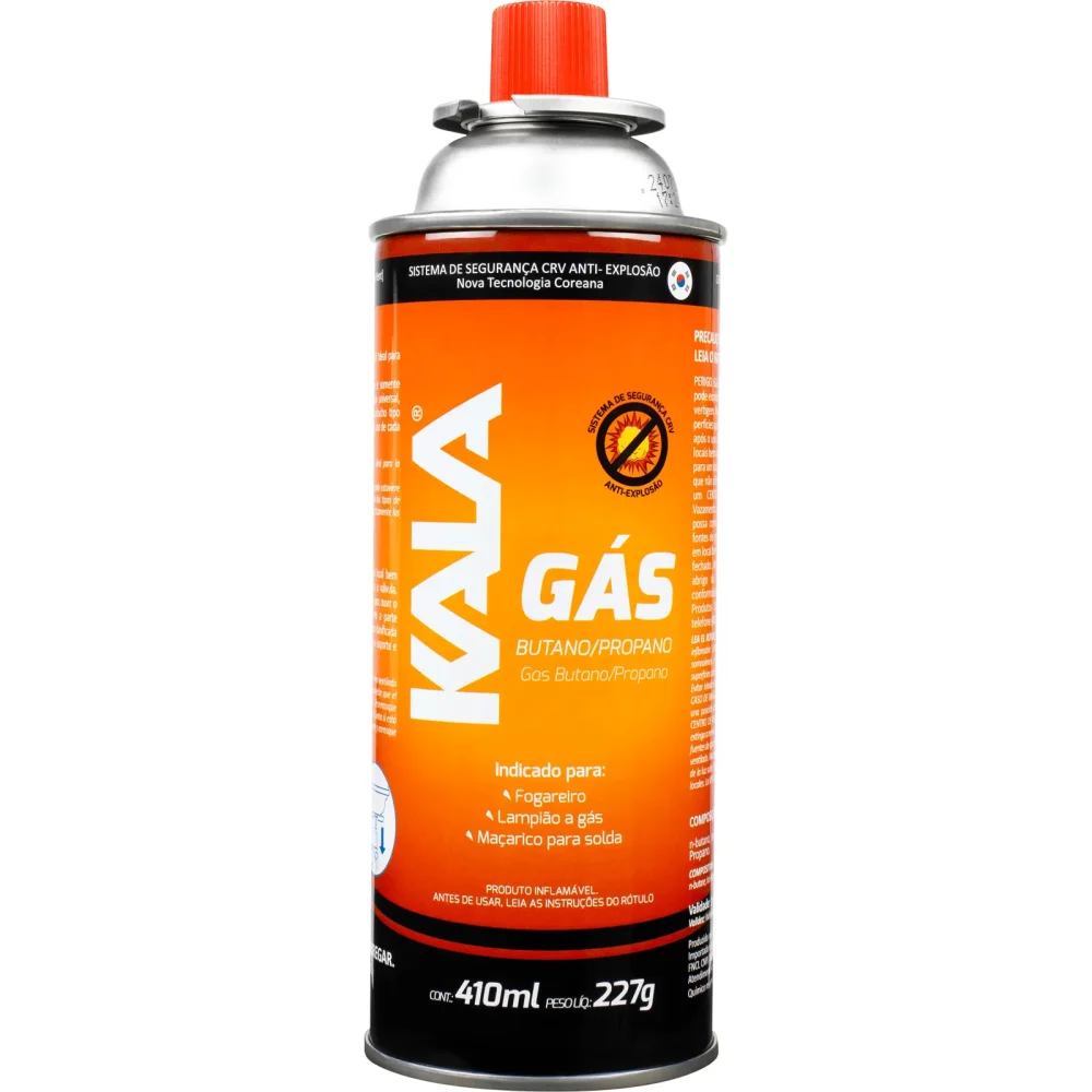 Cartucho de Gás Butano/Propano 227g 410ml Kala