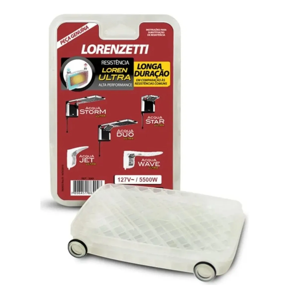 Resistência Chuveiro Acqua Loren Ultra Lorenzetti 127V 5500W