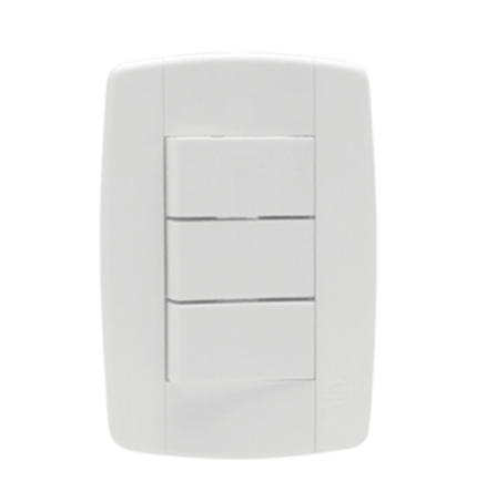 Conjunto 3 Interruptores Simples 10A 250V