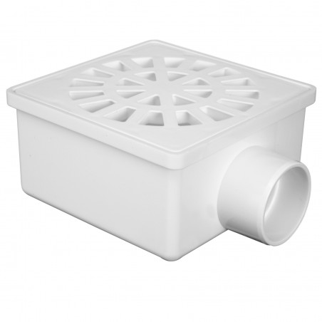Ralo Seco Quadrado 100x52x40 branco