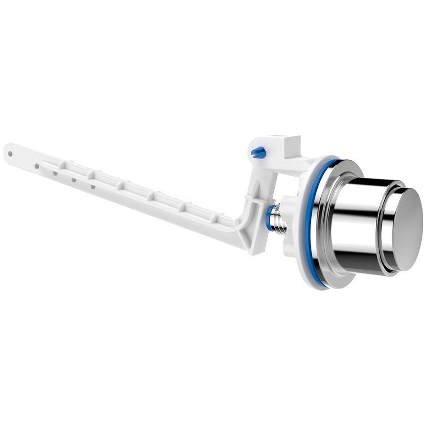 Botão acionador Lateral ABS cromado p/caixa acoplada